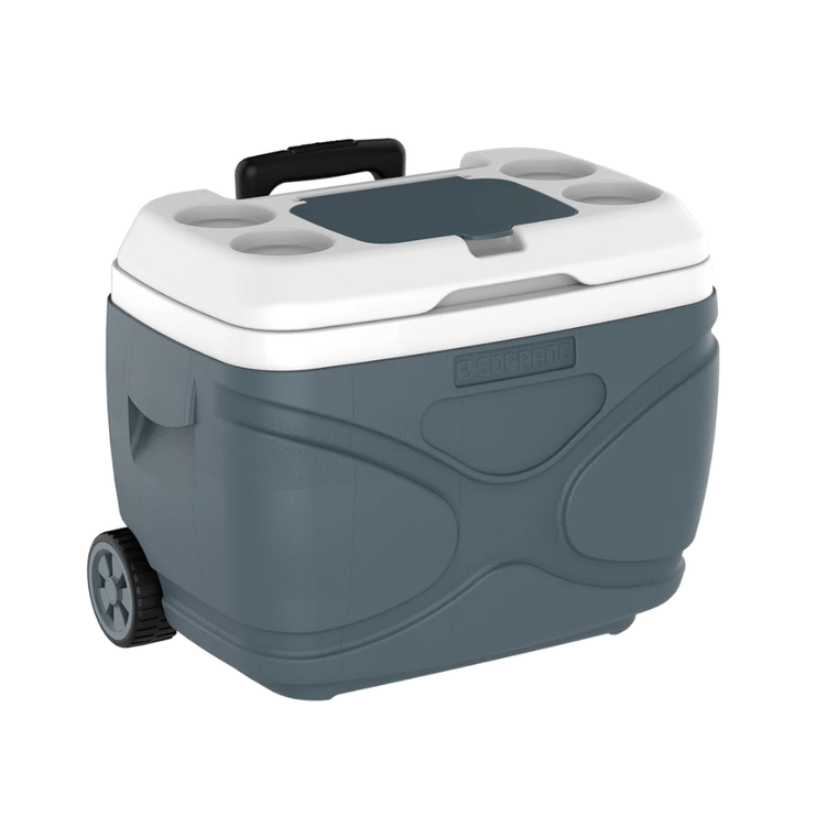 Cooler Termico Everest Com Rodas Cinza 30 Litros - Soprano -8- Cooler Termico Everest Com Rodas Cinza 30 Litros - Soprano -8-